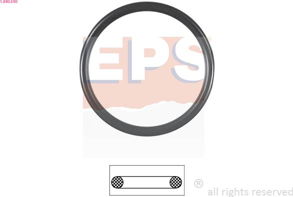 EPS 1.890.590 - Gasket, thermostat xparts.lv