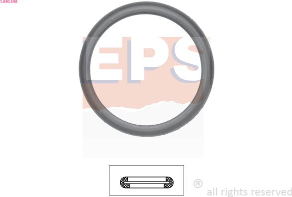 EPS 1.890.598 - Gasket, thermostat xparts.lv