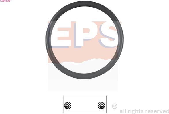 EPS 1.890.538 - Gasket, thermostat xparts.lv