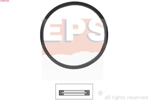 EPS 1.890.528 - Gasket, thermostat xparts.lv