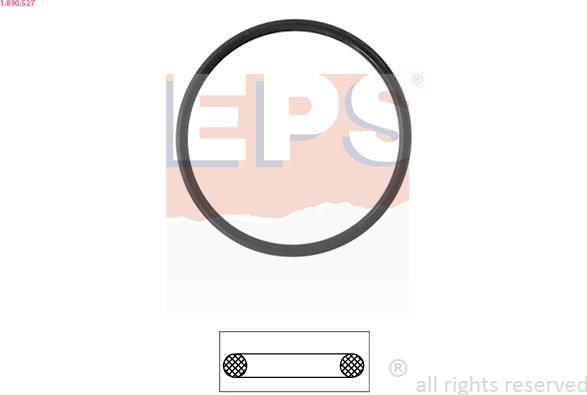 EPS 1.890.527 - Gasket, thermostat xparts.lv