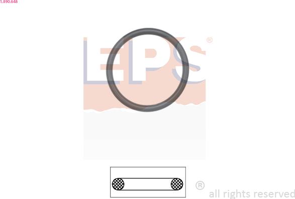 EPS 1.890.648 - Gasket, thermostat xparts.lv