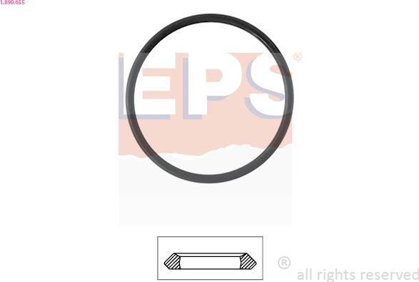 EPS 1.890.655 - Gasket, thermostat xparts.lv
