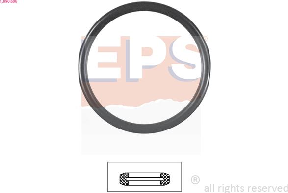 EPS 1.890.606 - Gasket, thermostat xparts.lv