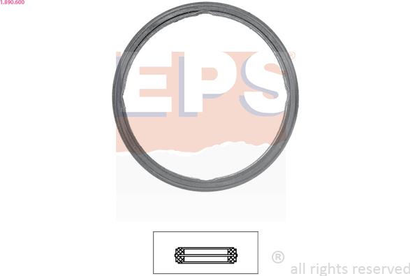 EPS 1.890.600 - Gasket, thermostat xparts.lv