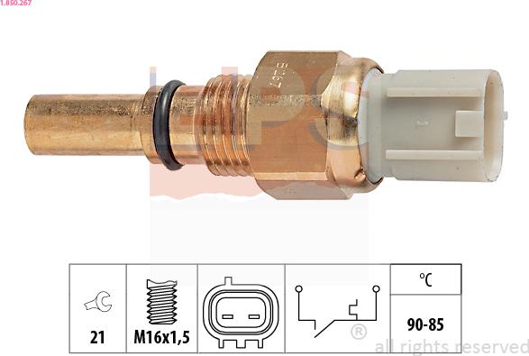 EPS 1.850.267 - Temperatūros jungiklis, radiatoriaus ventiliatorius xparts.lv