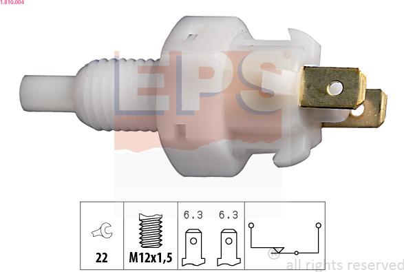 EPS 1.810.004 - Выключатель фонаря сигнала торможения xparts.lv