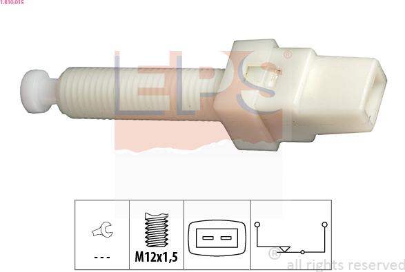 EPS 1.810.015 - Brake Light Switch xparts.lv