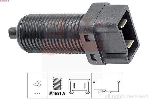 EPS 1.810.012 - Brake Light Switch xparts.lv
