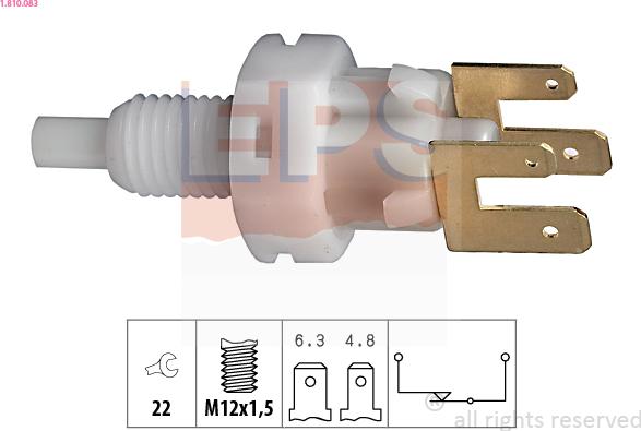 EPS 1.810.083 - Brake Light Switch xparts.lv