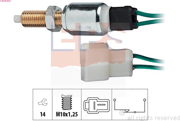 EPS 1.810.027 - Brake Light Switch xparts.lv