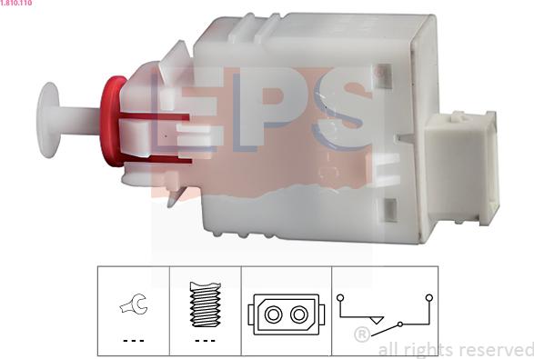 EPS 1.810.110 - Выключатель, привод сцепления (Tempomat) xparts.lv