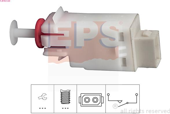 EPS 1.810.123 - Выключатель, привод сцепления (Tempomat) xparts.lv
