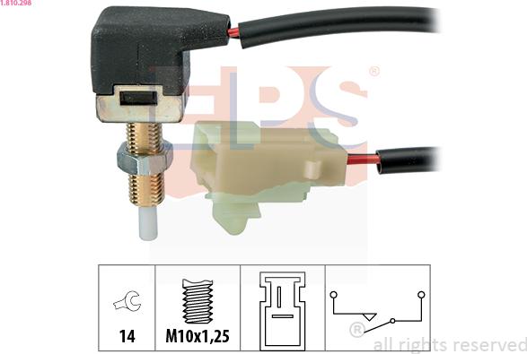 EPS 1.810.298 - Switch, clutch control (cruise control) xparts.lv