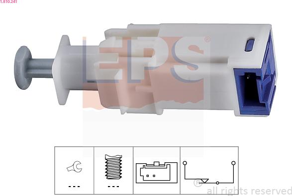 EPS 1.810.241 - Выключатель, привод сцепления (Tempomat) xparts.lv