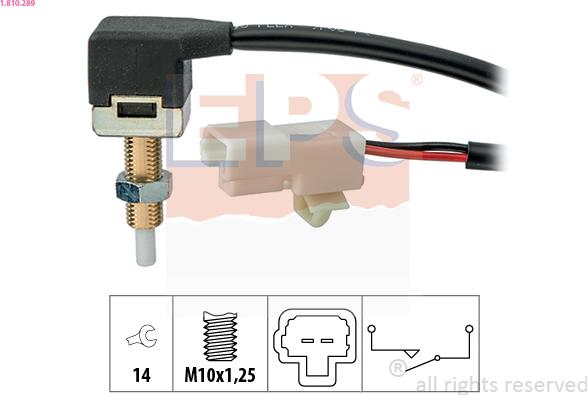 EPS 1.810.289 - Switch, clutch control (cruise control) xparts.lv
