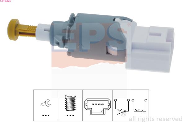 EPS 1.810.225 - Выключатель фонаря сигнала торможения xparts.lv