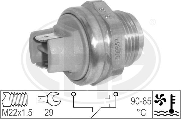 ERA 330563 - Термовыключатель, вентилятор радиатора / кондиционера xparts.lv