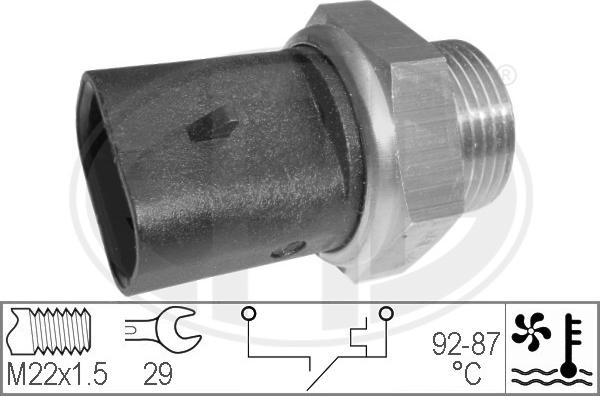 ERA 330273 - Термовыключатель, вентилятор радиатора / кондиционера xparts.lv