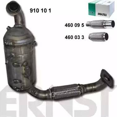 ERNST 910101 - Nosēdumu / Daļiņu filtrs, Izplūdes gāzu sistēma xparts.lv