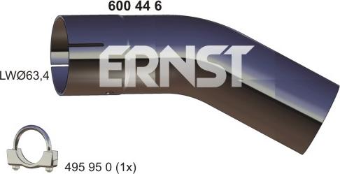 ERNST 600446 - Труба выхлопного газа xparts.lv
