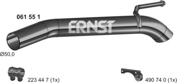 ERNST 061551 - Труба выхлопного газа xparts.lv
