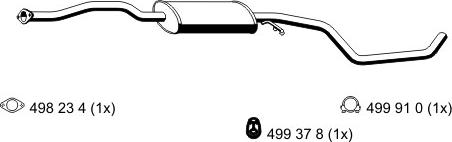 ERNST 332163 - Izplūdes gāzu priekšslāpētājs xparts.lv