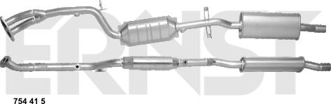 ERNST 754415 - Catalytic Converter xparts.lv