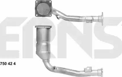 ERNST 750424 - Catalytic Converter xparts.lv