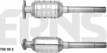 ERNST 750592 - Catalytic Converter xparts.lv