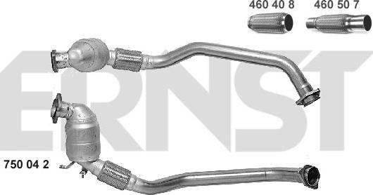 ERNST 750042 - Catalytic Converter xparts.lv