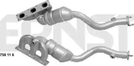ERNST 758116 - Catalytic Converter xparts.lv