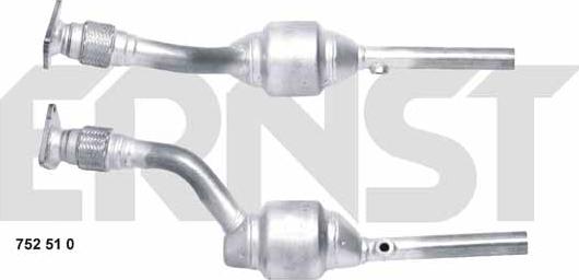 ERNST 752510 - Catalytic Converter xparts.lv