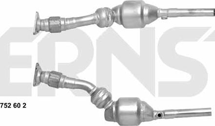 ERNST 752602 - Catalytic Converter xparts.lv