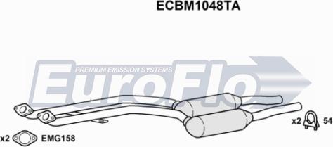 EuroFlo ECBM1048TA - Catalytic Converter xparts.lv