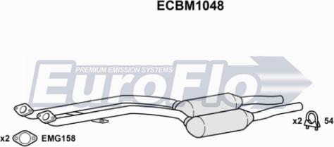 EuroFlo ECBM1048 - Catalytic Converter xparts.lv
