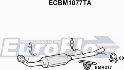 EuroFlo ECBM1077TA - Catalytic Converter xparts.lv