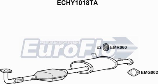 EuroFlo ECHY1018TA - Katalizators xparts.lv