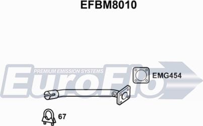 EuroFlo EFBM8010 - Exhaust Pipe xparts.lv