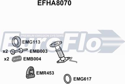EuroFlo EFHA8070 - Izplūdes caurule xparts.lv