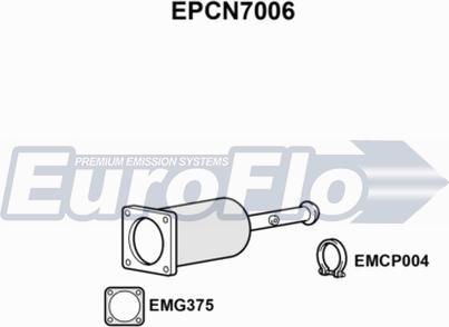 EuroFlo EPCN7006 - Nosēdumu / Daļiņu filtrs, Izplūdes gāzu sistēma xparts.lv