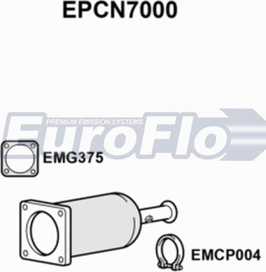 EuroFlo EPCN7000 - Soot / Particulate Filter, exhaust system xparts.lv