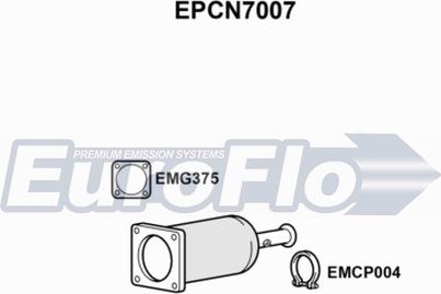 EuroFlo EPCN7007 - Nosēdumu / Daļiņu filtrs, Izplūdes gāzu sistēma xparts.lv