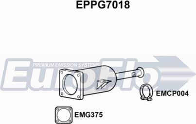 EuroFlo EPPG7018 - Nosēdumu / Daļiņu filtrs, Izplūdes gāzu sistēma xparts.lv