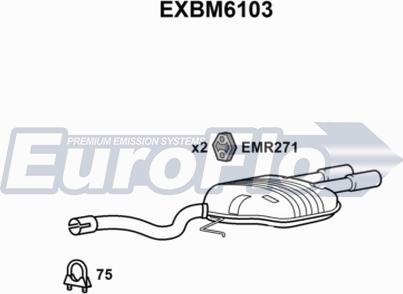 EuroFlo EXBM6103 - End Silencer xparts.lv