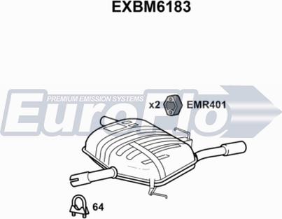 EuroFlo EXBM6183 - End Silencer xparts.lv