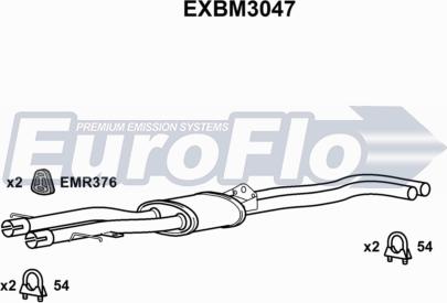 EuroFlo EXBM3047 - Middle Silencer xparts.lv
