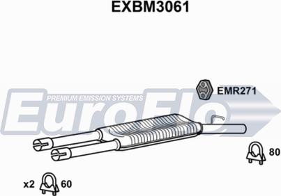 EuroFlo EXBM3061 - Middle Silencer xparts.lv