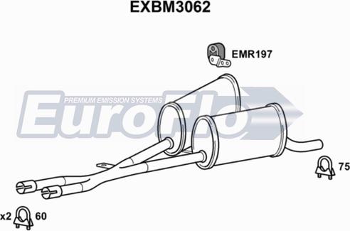 EuroFlo EXBM3062 - Middle Silencer xparts.lv