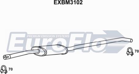EuroFlo EXBM3102 - Middle Silencer xparts.lv